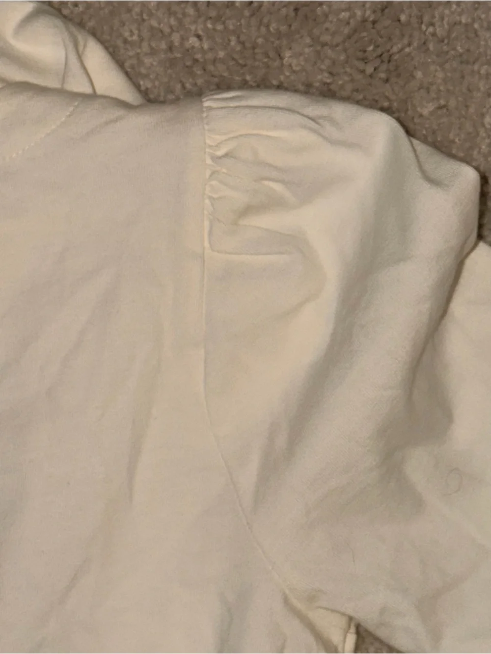 J. Crew Cream Puff-Sleeve Long Sleeve Tee